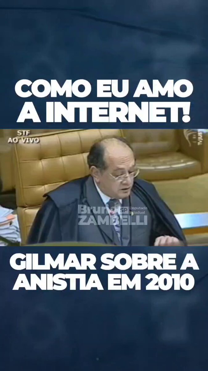 Oi, Gilmar, tudo bem? Vi que ontem você disse na Globo que não faz sentido discutir a anistia. Mas assistindo a alguns vídeos dos anais da Casa, encontrei este aqui: tem o seu voto e o da ministra Cármen Lúcia favoráveis à anistia. O que mudou?