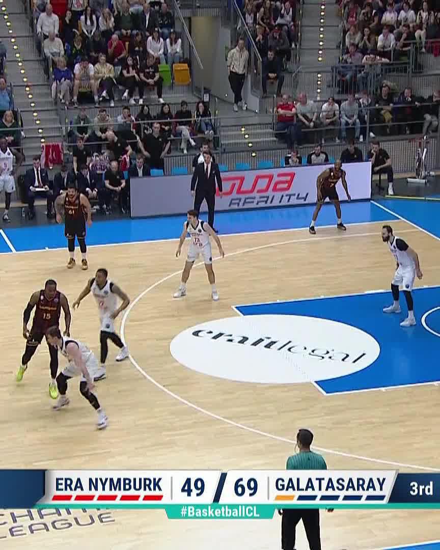 Captain makes it a 22-point ball game 🤯🤯🤯 #BasketballCL | Galatasaray Basketbol