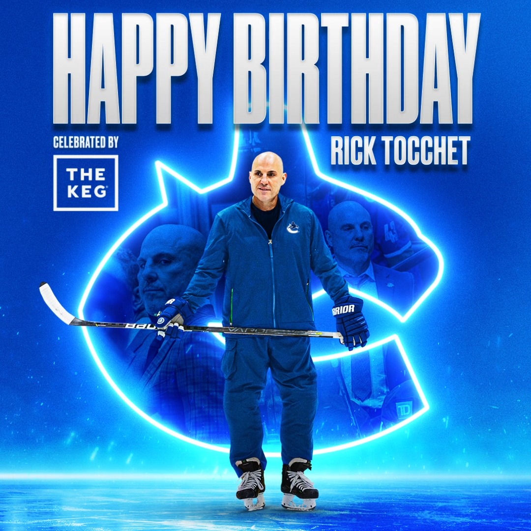 Join us in celebrating Rick Tocchet's birthday! 🥳 #Canucks | The Keg