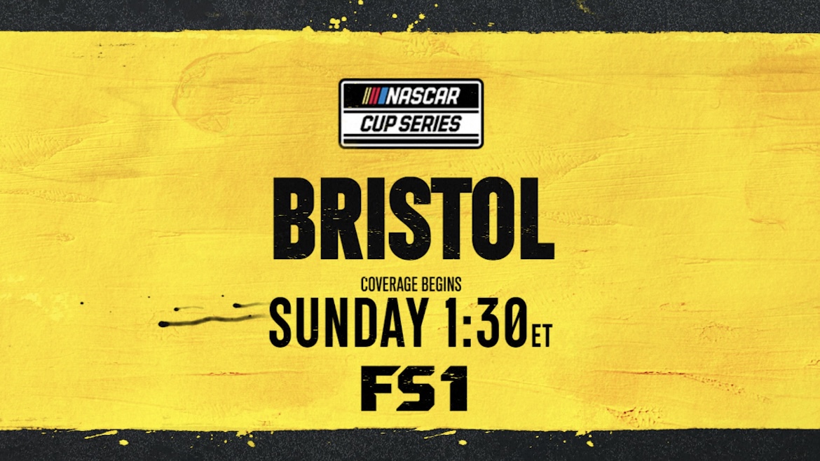 ⚔️🏁 It's Bristol, baby! Coverage begins Sunday at 1:30p ET on FS1. #NASCARonFS1