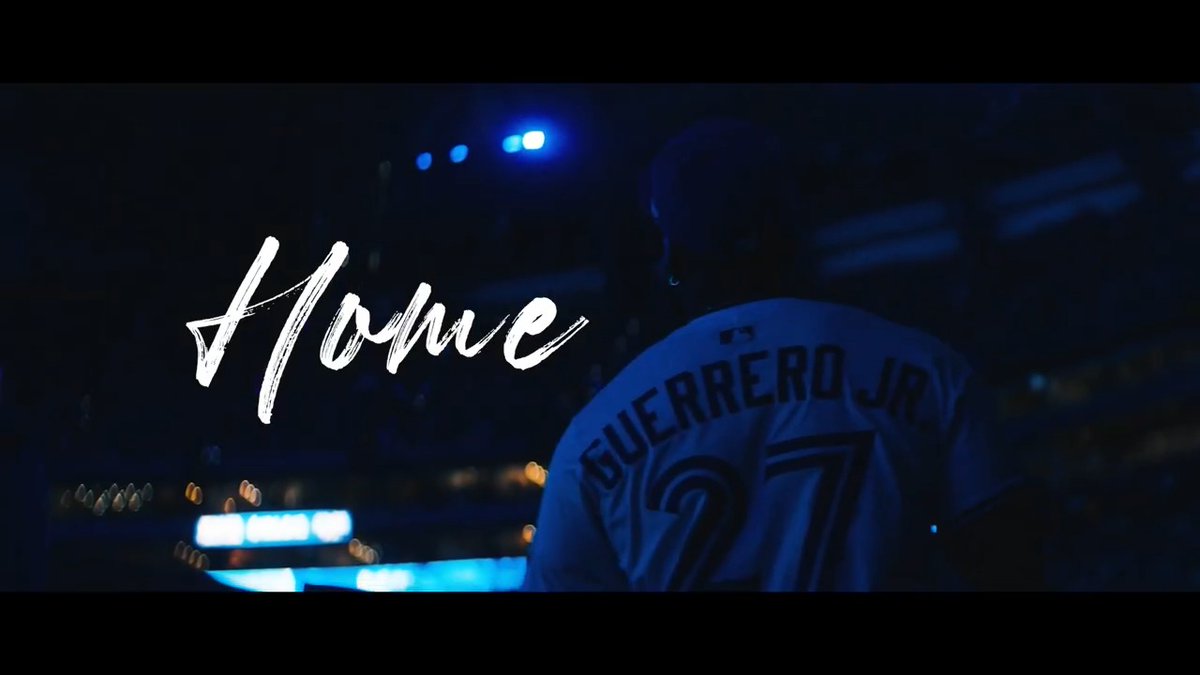 Home is Toronto. Home is Canada. Home is Here. Voiced by Vladimir Guerrero Jr. 🇨🇦❤️