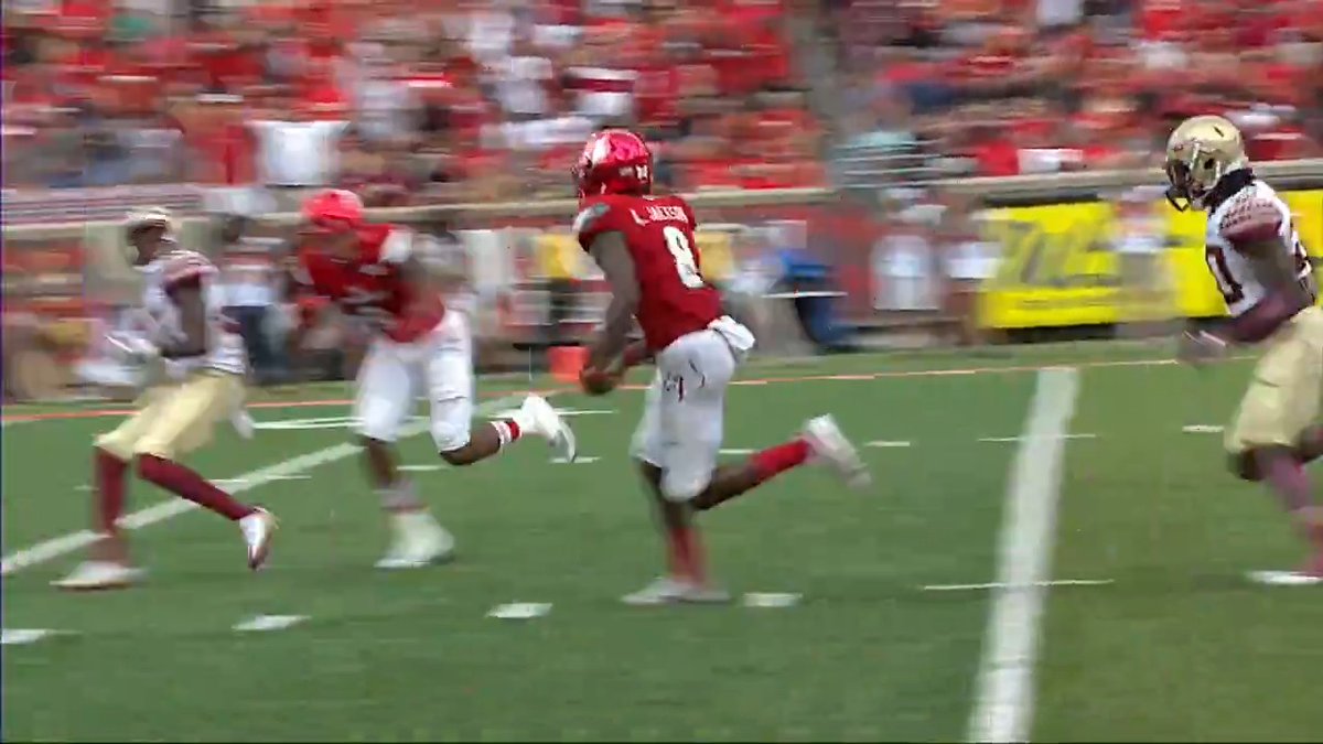 .Lamar Jackson made it look easy at Louisville Football ๐ ๐บ: 2025 #NFLDraft โ April 24-26 on NFLN/ESPN/ABC ๐ฑ: Stream on NFL+