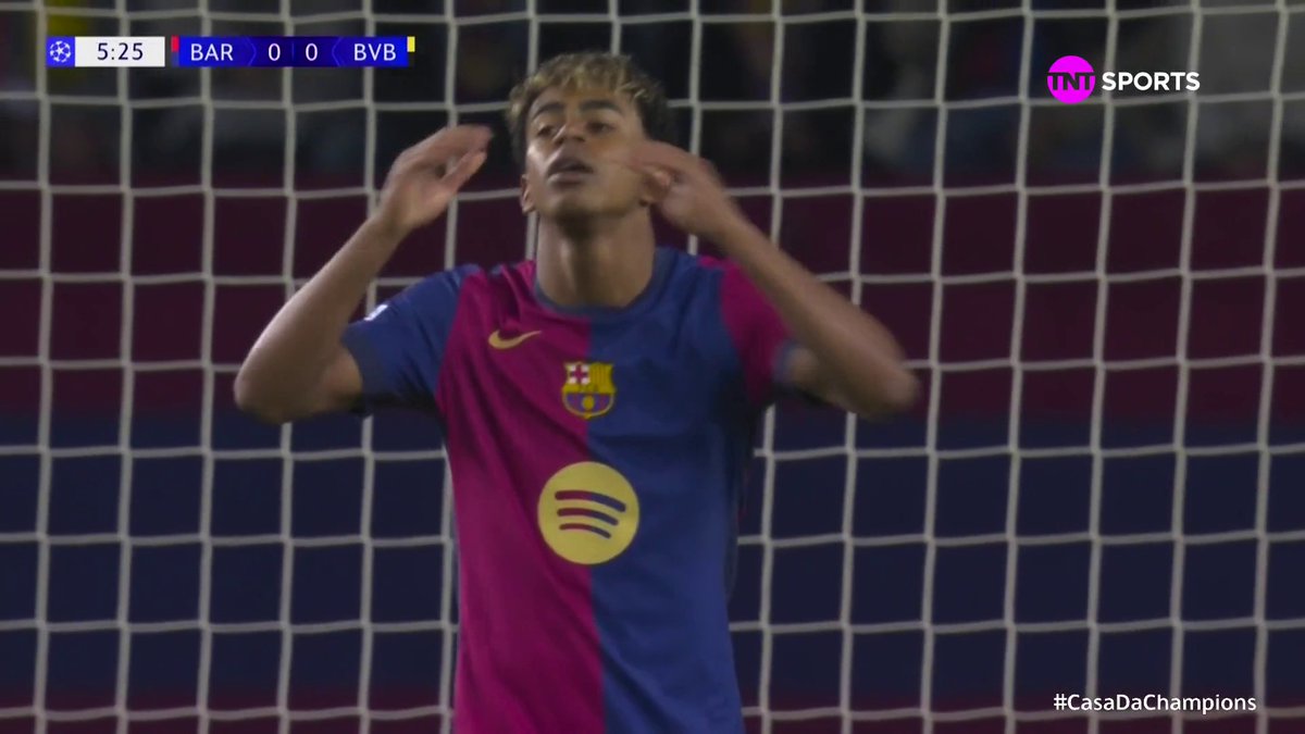 MINHA NOSSA SENHORA, QUE ELÁSTICO DO LAMINE YAMAL! 😱🚨 SERIA UM GOLAÇO ABSURDO DO BARCELONA! 🔥🪢 Barcelona x Borussia Dortmund AO VIVO E EXCLUSIVO na @streammaxbr ( #CasaDaChampions