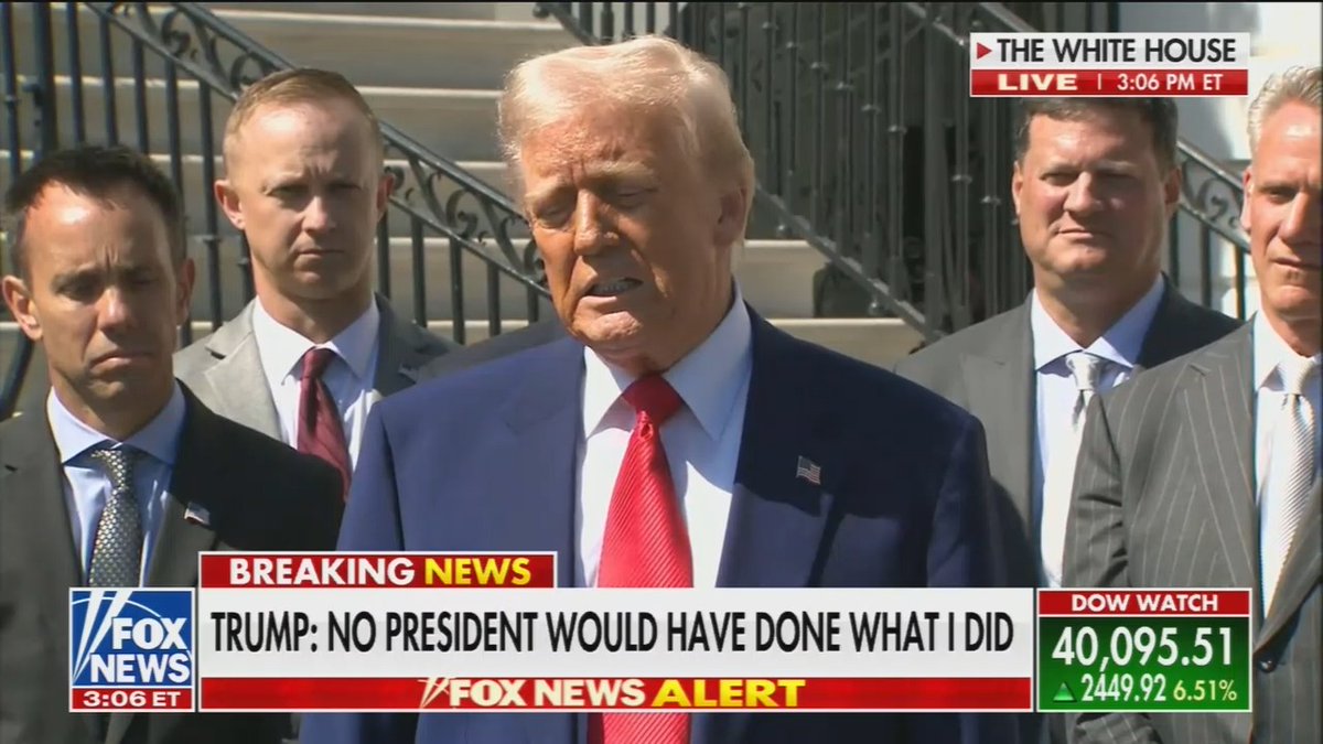 Trump: If I didn’t do the tariffs, we wouldn’t have a country. I’m honored to have done it (His original tariff plan was in effect for only 13 hours)