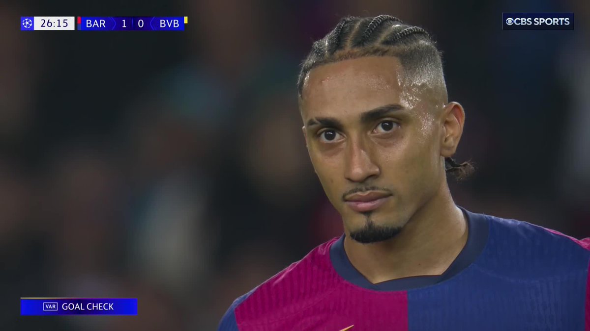Raphinha applies the final touch to Pau Cubarsí’s effort to put Barcelona ahead 💥