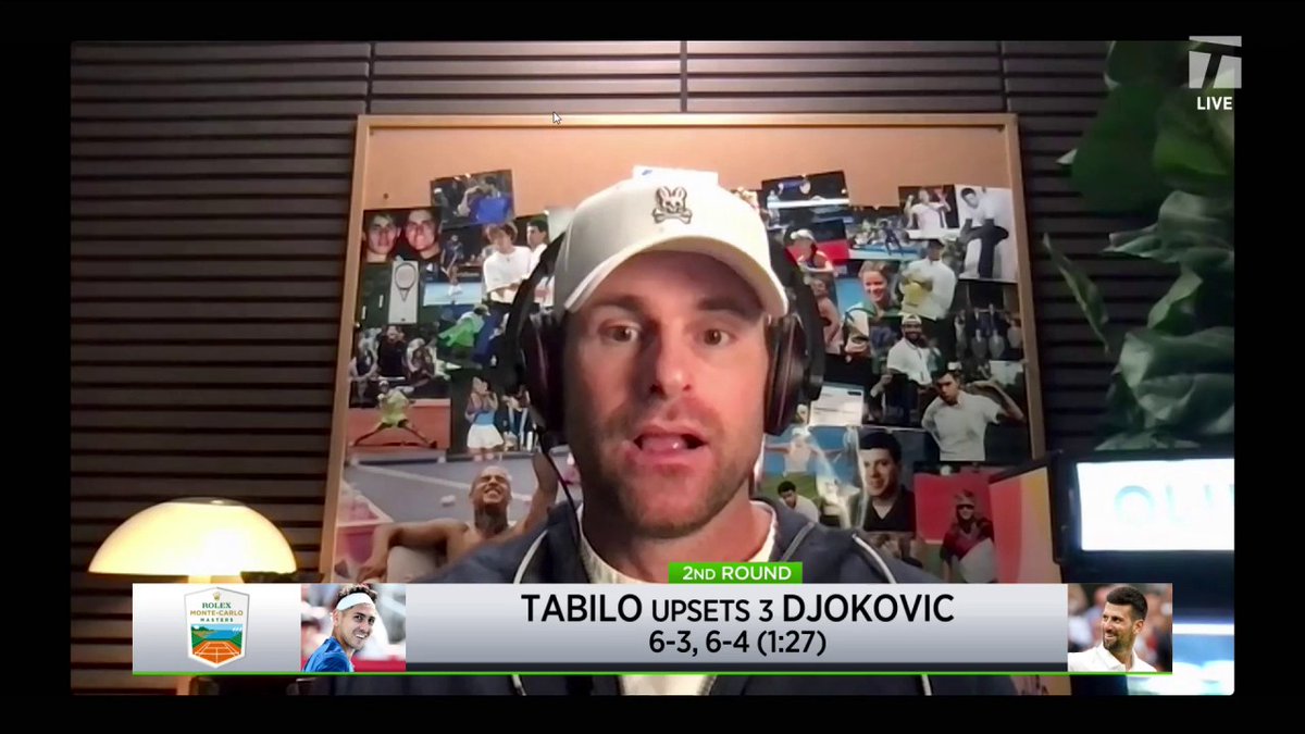 "I don't put a ton of stock in this" ๐คท Andy Roddick and the #TCLive crew arenโt too concerned about Novak Djokovicโs early Monte Carlo exit.