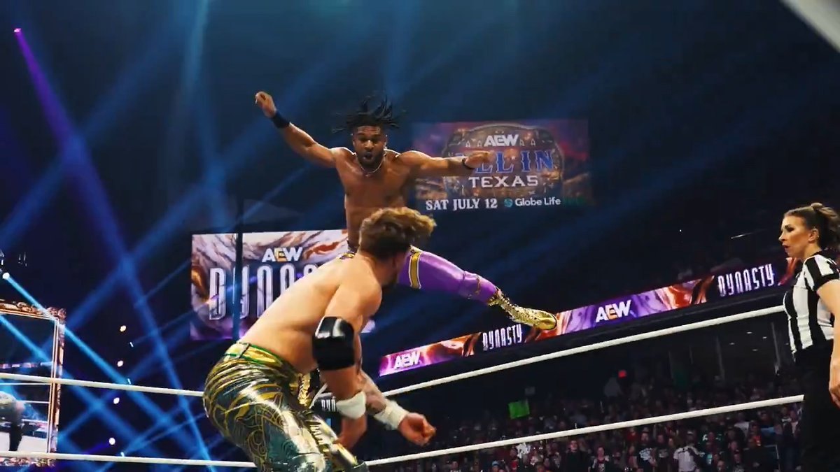 What an ELECTRIC battle it was to kick off #AEWDynasty as Will Ospreay and Kevin Knight tore it down for Round 1 of The Owen Hart Tournament! Did you miss the #AEWDynasty PPV? Order it right now! Will Ospreay • ウィル・オスプレイ | Kevin Knight ケビン・ナイト
