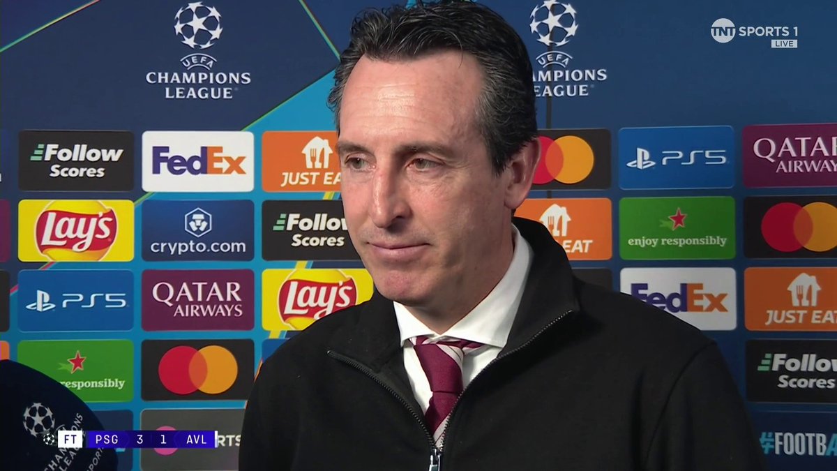 “We believe in Villa Park and the players.” Unai Emery says that tonight's match met his 'expectations' but wants a response from his side next week 📈 🎙 Jules Breach | 📺 TNT Sports &amp; discovery+ UK