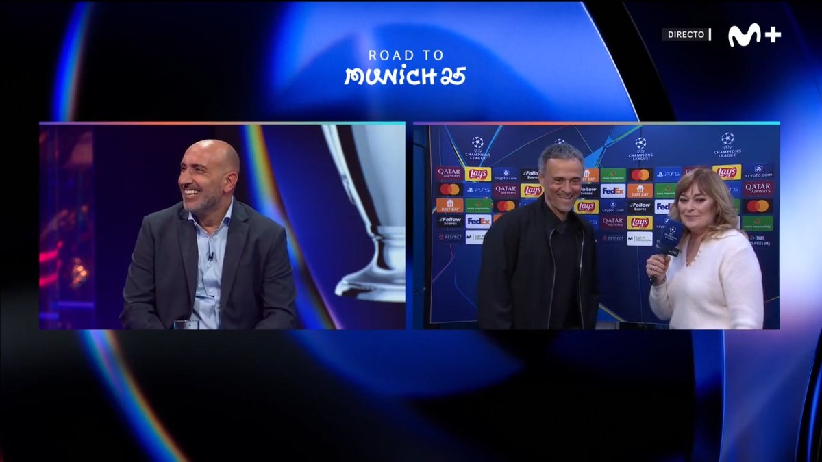 "Más que un amigo es un hermano. ¡Qué elegante, Pitu!" 😂 El momentazo de Luis Enrique Ramos Díaz con Abelardo Fernández en directo. #LaCasaDelFútbol #UCL