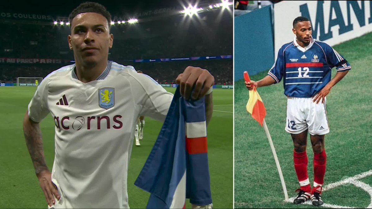 Morgan Rogers hit a very familiar celebration with his goal against PSG 👀😏