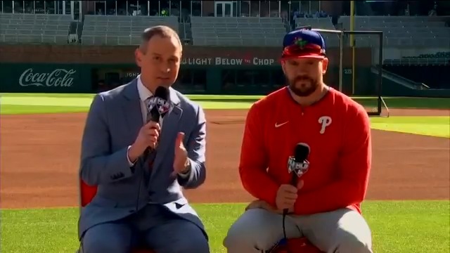 Kyle Schwarber batting leadoff this season: .952 OPS Schwarber batting cleanup: 1.979 OPS 🤯 The Philadelphia Phillies slugger talks about the mental and competitive difference in the lineup and the great chemistry in the clubhouse. #MLBNShowcase
