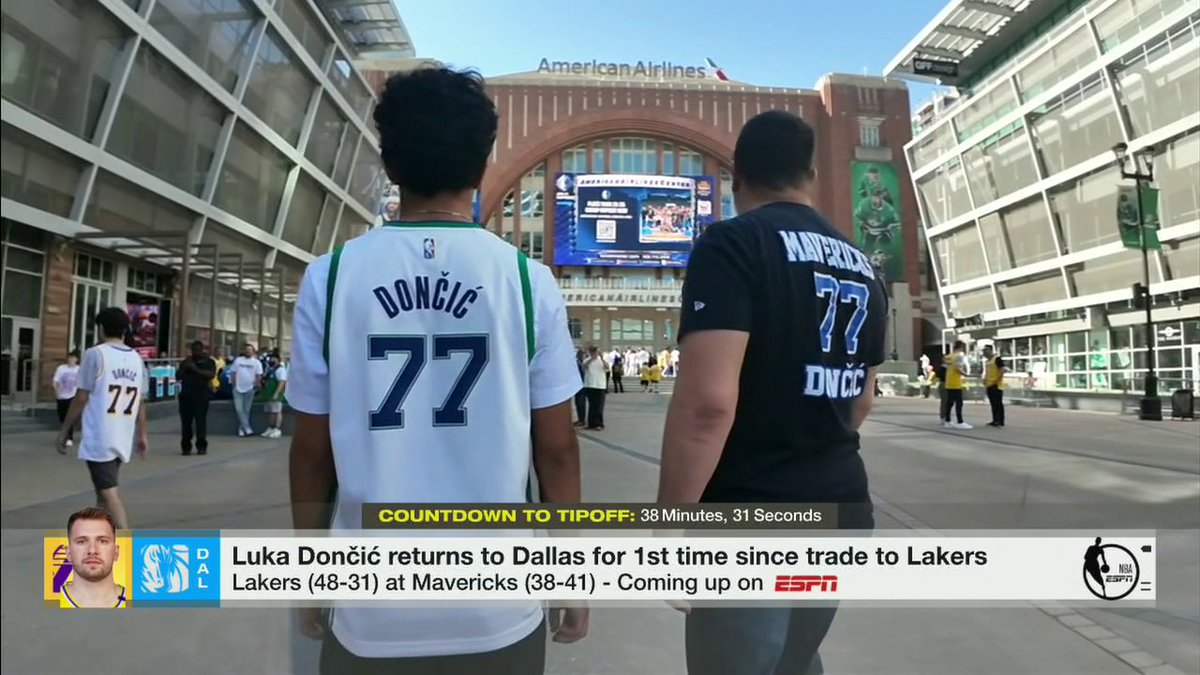 "This is a heartbroken fanbase." Tim MacMahon sets the scene for Luka's return to Dallas.