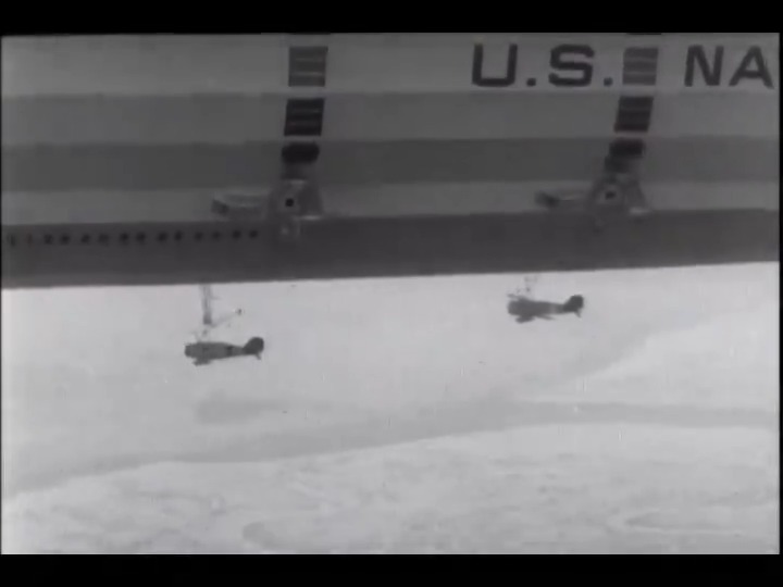 Frankly, I'm embarrassed by the blimp era. However, the idea of launching and recovering planes from a hook on the bottom is completely metal. 🤘 Engineer: "Hey, Bob, you know that plane thing we invented last week? we're gonna need you to drop from a blimp in one." Bob: 👀