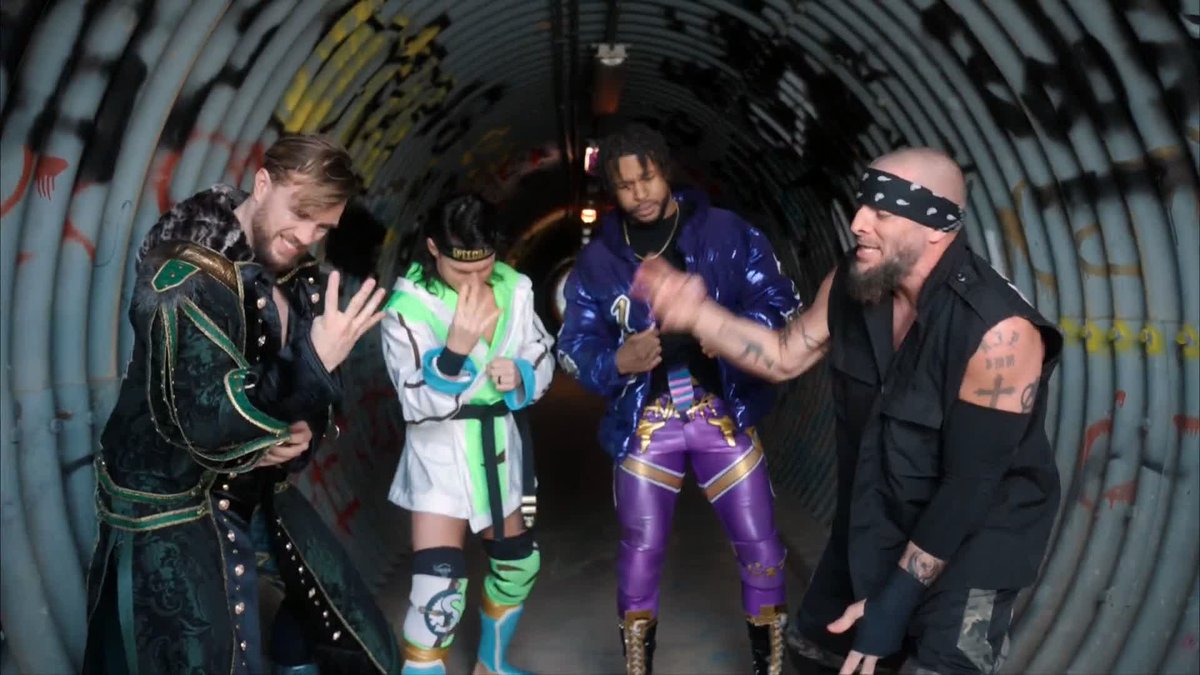 Both teams are ready as they enter the $400,000 explosive 8-man tag team match NEXT! Watch #AEWDynamite LIVE on TBS + Max Will Ospreay • ウィル・オスプレイ | Kevin Knight ケビン・ナイト | Speedball Mike Bailey | Mark Briscoe | Ricochet | Lio Rush 🖤 | Action Andretti | the beast mortos
