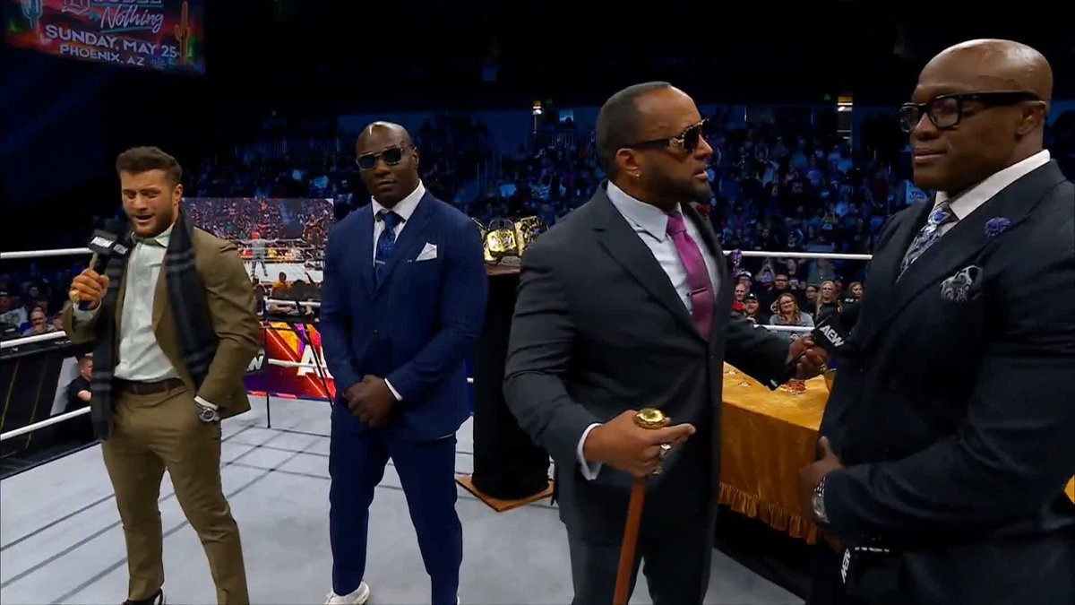 MJF might be a little presumptuous about his place in The Hurt Syndicate... Watch #AEWDynamite LIVE on TBS & MAX @FightBobby | @SheltyB803 | MVP | Maxwell Jacob Friedman™️