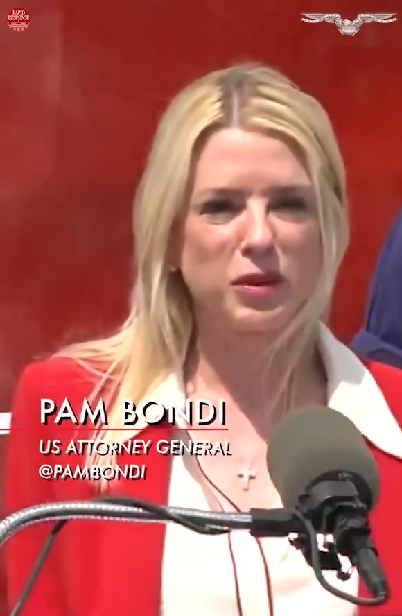 .Attorney General Pamela Bondi and FBI Director Kash Patel celebrate law enforcement seizing more than '45,000' pounds of illicit narcotics READ: