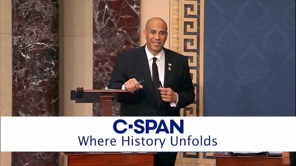 Watch Sen. Cory Booker's complete 25+ hour Senate floor speech here -->