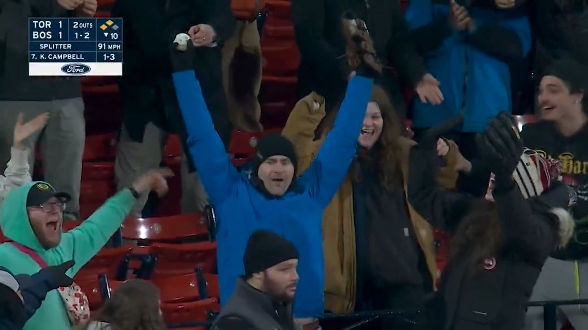 What's better than catching a foul ball at the ballpark? Catching TWO foul balls!