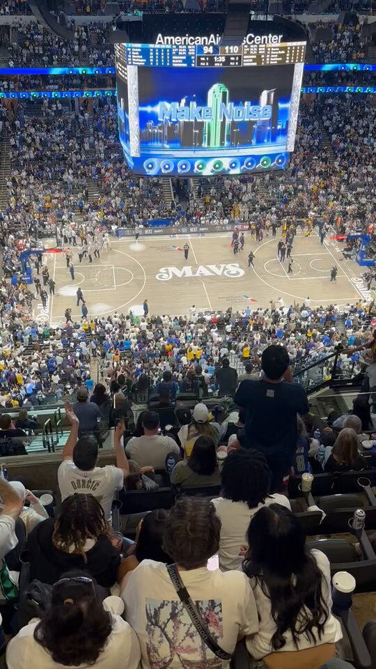 Standing ovation for Luka as his night is probably done. 45 points, 8 rebounds, 6 assists on a night he began wiping tears from his face. Unbelievable performance.