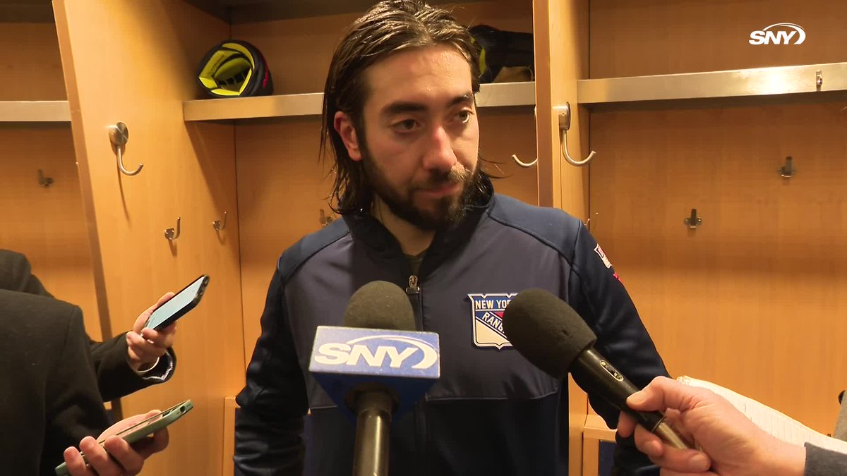 "I'm trying to come up with something else to say, I just feel like I repeat myself every time we have these scrums after a loss. Today, it's just not good enough, obviously." Mika Zibanejad was asked about the Rangers still having defensive breakdowns this late in the season: