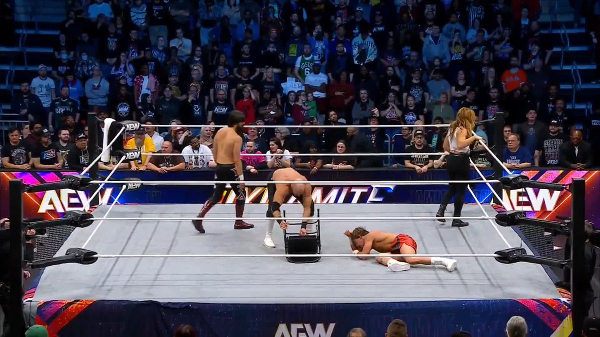 The Death Riders get the last laugh, but Samoa Joe and The Opps have the last word! Watch #AEWDynamite LIVE on TBS &amp; MAX Samoa Joe | @730HOOK | 柴田勝頼 / Katsuyori Shibata | Jon Moxley | Marina Shafir | Swiss | YUTA