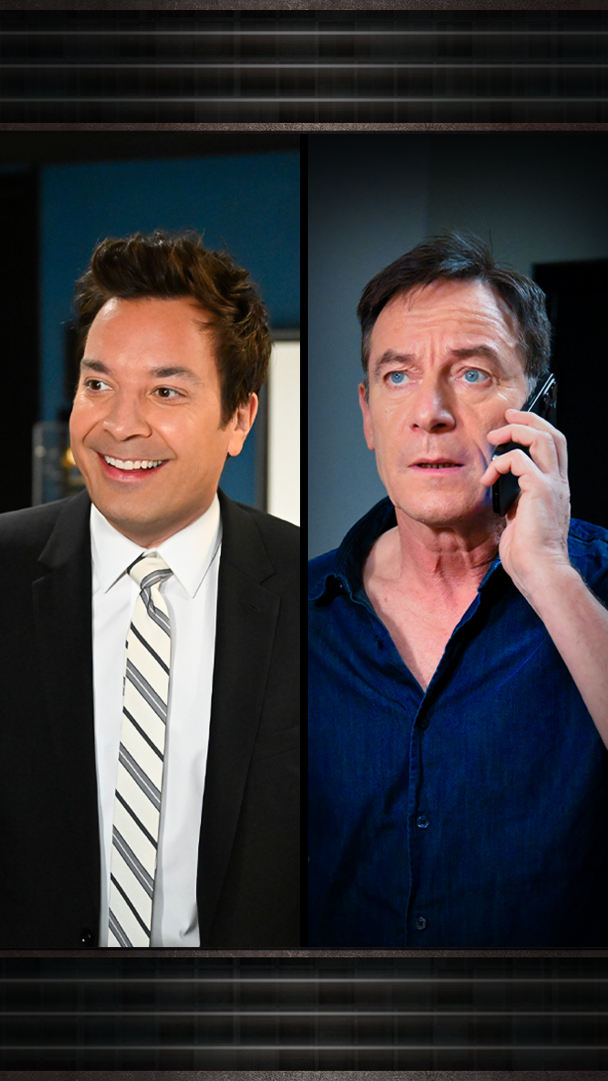 Who could possibly be calling Jason Isaacs before the show? 🐍 #TheWhiteLotus #FallonTonight