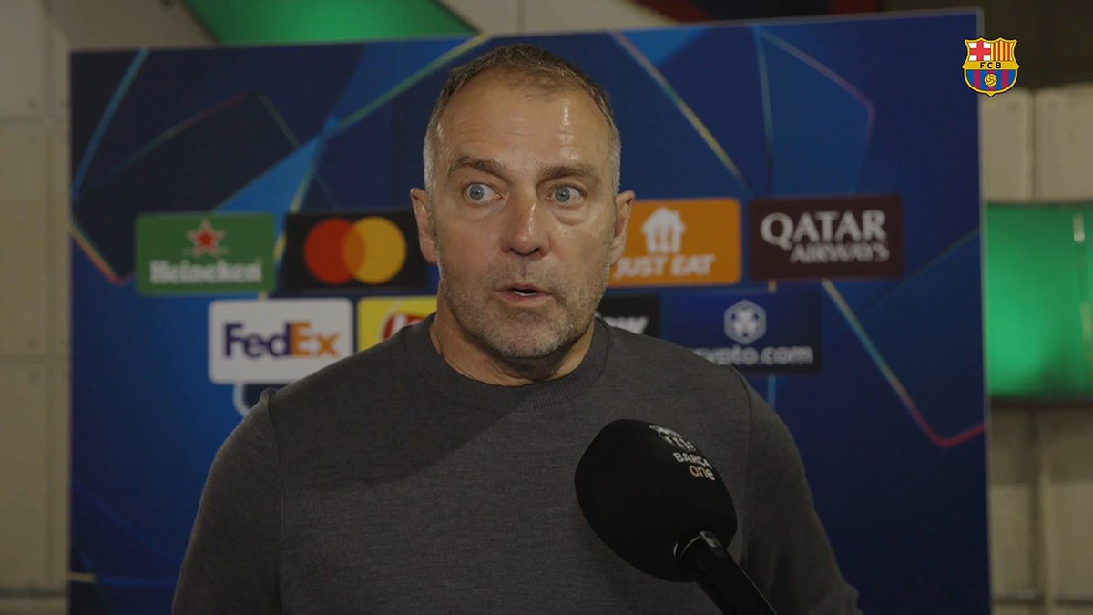 🎙️ HANSI FLICK: “This is how we want to play...of course 4-0 is a good result but we have to play there. I know the stadium is fantastic, the fans from Dortmund are fantastic and also the team is not bad.” #BarçaBVB UEFA Champions League