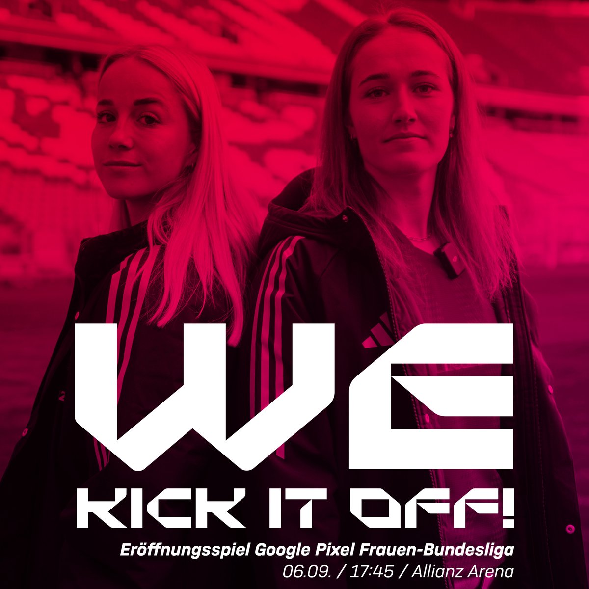 𝗙𝗖 𝗕𝗮𝘆𝗲𝗿𝗻 𝗙𝗿𝗮𝘂𝗲𝗻 𝘅 𝗔𝗹𝗹𝗶𝗮𝗻𝘇 𝗔𝗿𝗲𝗻𝗮 ❤️‍🔥🤍 Seid dabei, wenn wir am Samstag, 06.09.2025, vor großer Kulisse #DieLiga-Saison 25/26 eröffnen. 🔥 🎟️ Ab sofort könnt ihr Tickets fürs Topspiel reservieren: #FCBayern #together