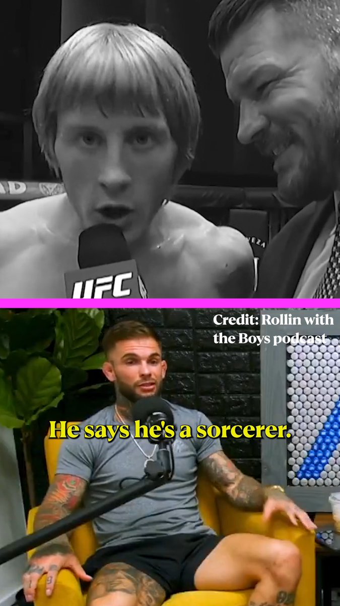 Scouser ❌ Sorcerer ✅ Paddy The Wizard reporting for duty…Cody Garbrandt gets us every time 🪄🧙♂️