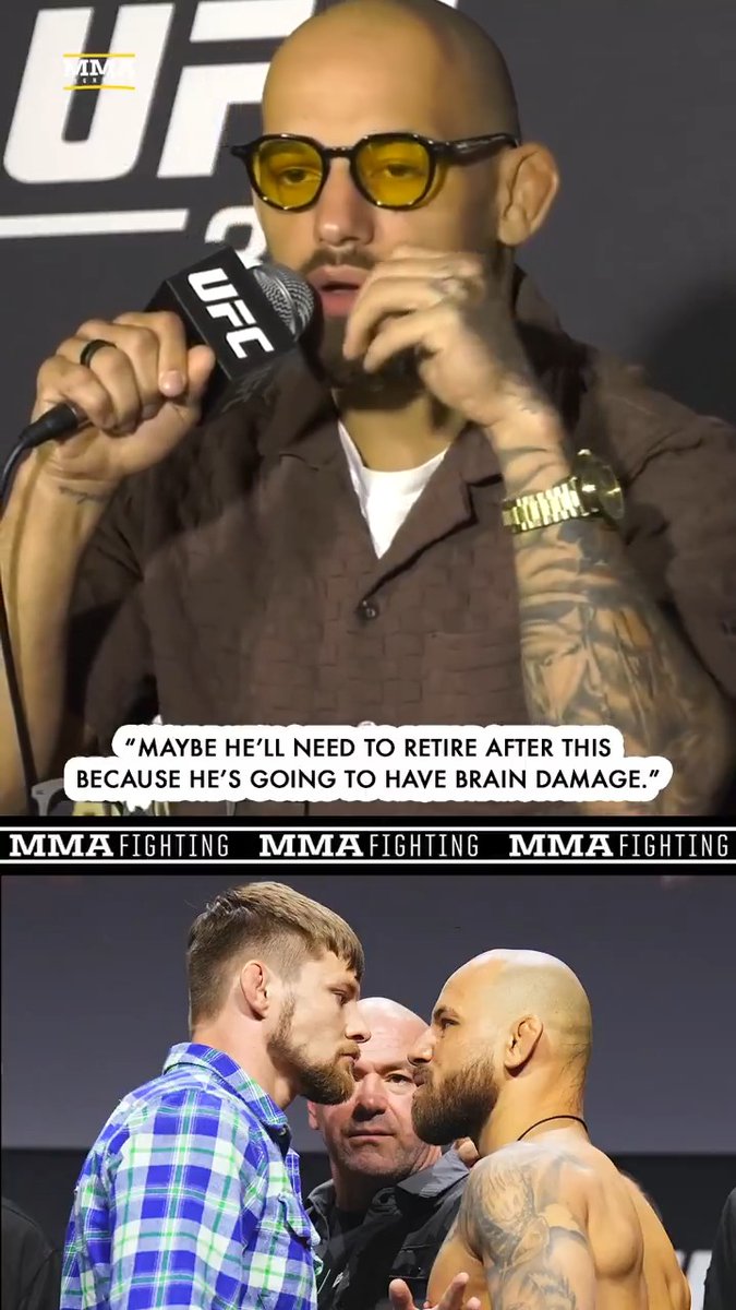 Jean Silva has a scary prediction for Bryce Mitchell ahead of #UFC314: "I might knock him out in the first or second. Maybe he'll need to retire after his because he's going to have brain damage."