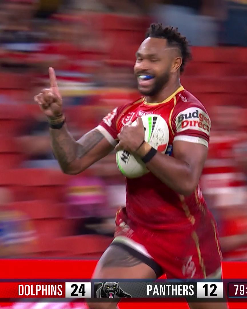 The Hammer lights up Suncorp! 🍿 #NRLDolphinsPanthers