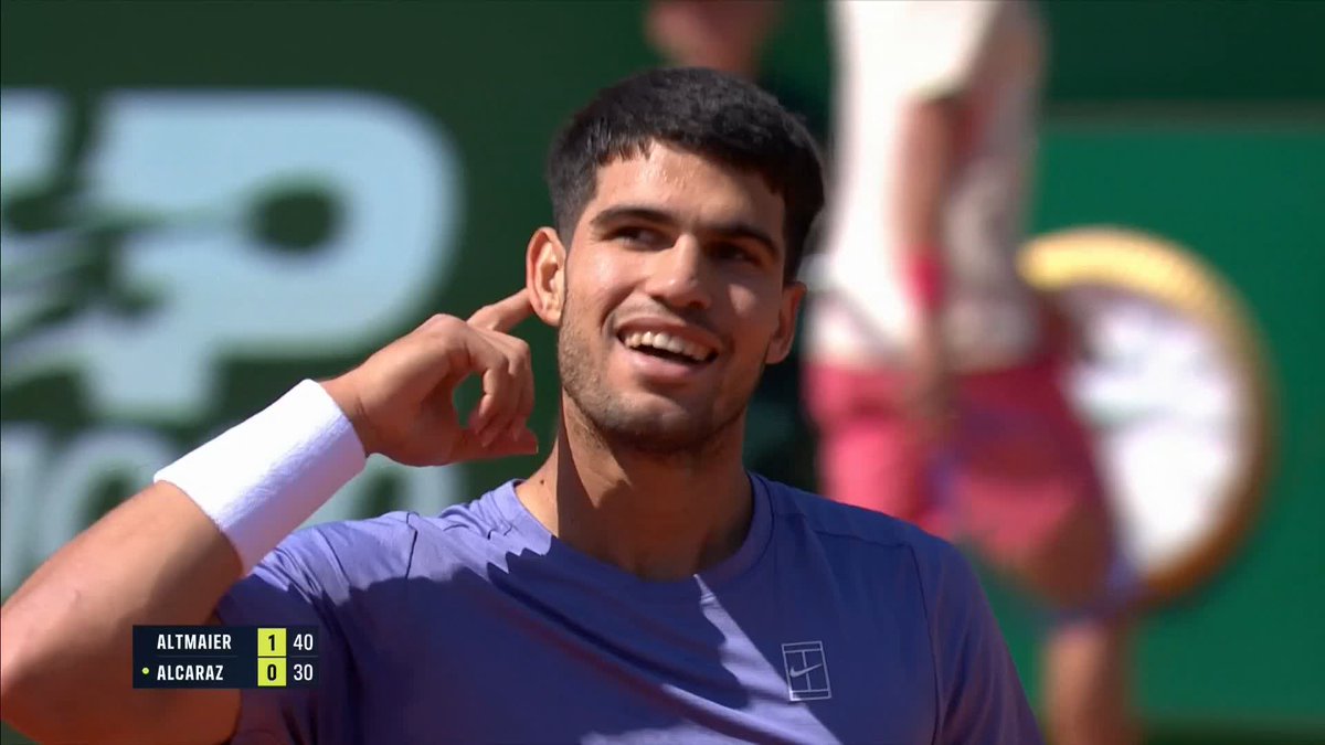 "That is the BEST point you've seen all year!" Sit back and enjoy a VINTAGE Carlos Alcaraz point 🎞️