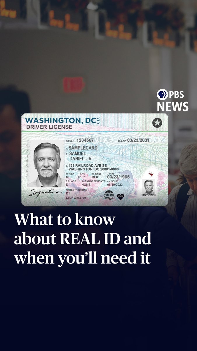 Born in the aftermath of the Sept. 11, 2001 terror attacks, REAL IDs are now here. On May 7, 2025, to board a domestic flight in the United States, access certain federal facilities, or enter a nuclear power plant with a state-issued ID, it will need to be a REAL ID. Why REAL ID? After the attacks of 9/11, acting on a recommendation from the 9/11 Commission, Congress passed the REAL ID Act into law. That set a federal standard for state-issued identification cards. But, privacy concerns, states-rights issues, funding for new equipment and the COVID-19 pandemic, pushed the deadline to comply back from 2008, to now. So, what is REAL ID, how is it different from our 'old' identification cards, and do you really need one? PBS News' Tim McPhillips spoke to Ravi Sarathy, professor of International Business and Strategy at Northeastern University, to break it down.
