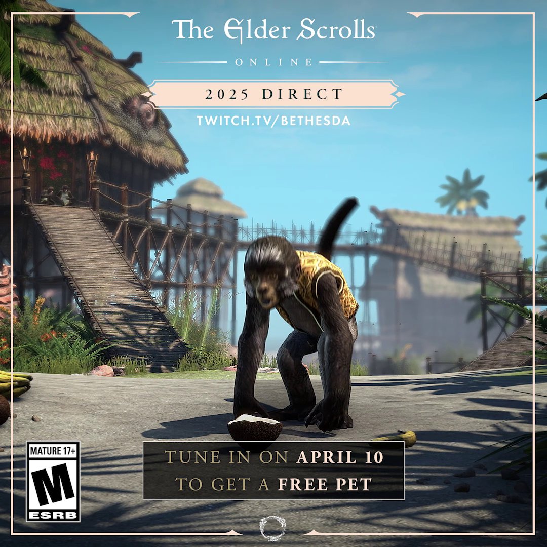 No more monkeying around! 🐒 Today's the day! Tune in today at 3:00 PM ET/8:00 PM BST for the #ESODirect2025 at
