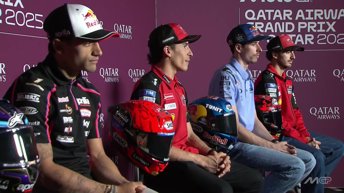 "It's the first circuit where in theory Alex Márquez and Pecco Bagnaia are better than me" - Marc Márquez🎙️ 👀👀👀 #QatarGP 🇶🇦