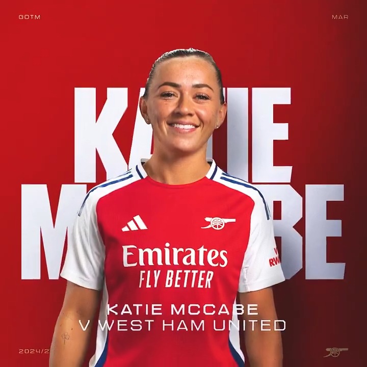 🥁 The votes are in... 💥 Katie McCabe's fierce strike against West Ham has won our March Goal of the Month! 🤝 @Emirates