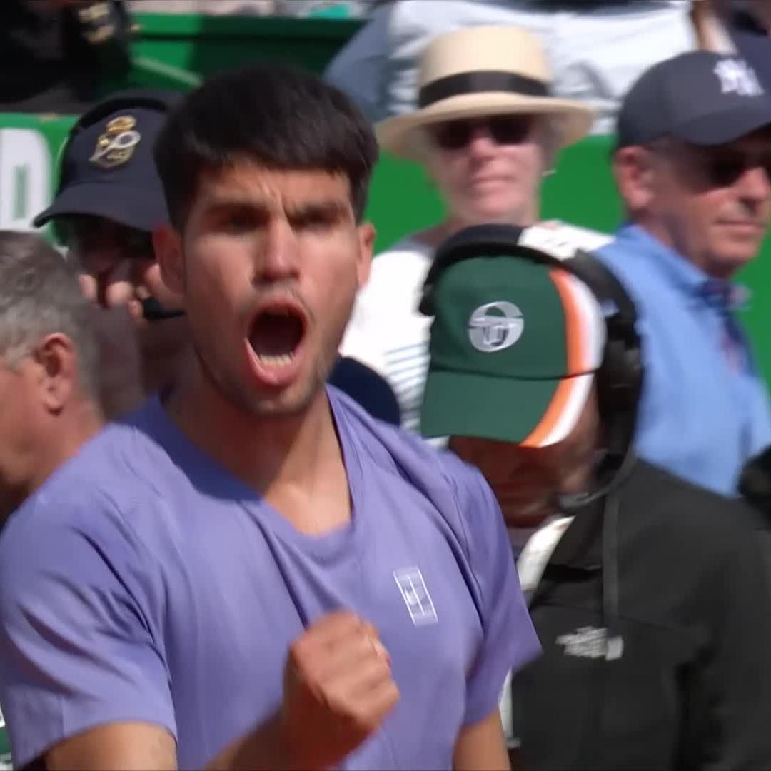 Dominant display 💪 Carlos Alcaraz defeats Altmaier 6-3 6-1 to reach his first #RolexMonteCarloMasters QF