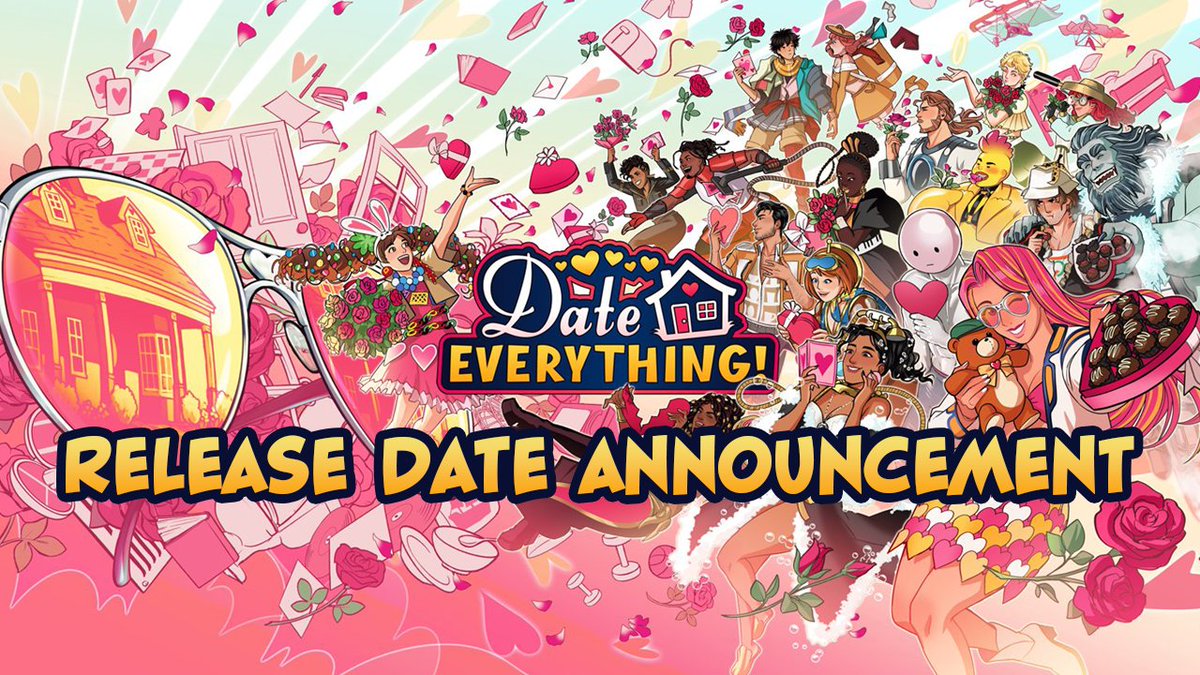 Date Everything! June 17th on PC & consoles! 🏠 Sandbox dating sim in your home 🥰 100 fully voiced dateable characters 💓 Multiple endings for each character 🗣️ 1.2 million words & 70,000 voice lines 🎙️ An ENORMOUS cast Find the object of your affection in the full trailer: