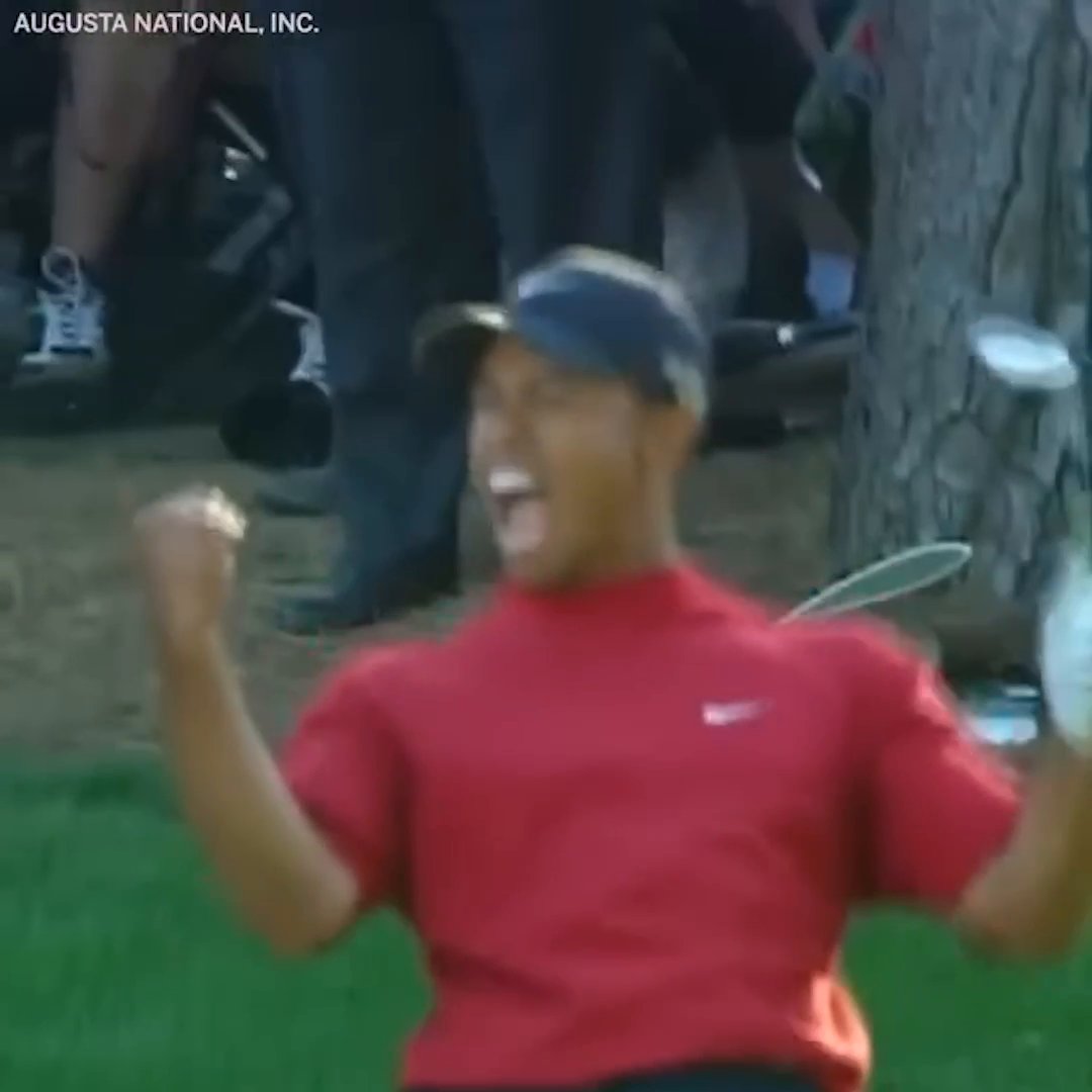 It's been 20 years since Tiger Woods delivered one of the most iconic shots in Masters history 🐅 #themasters