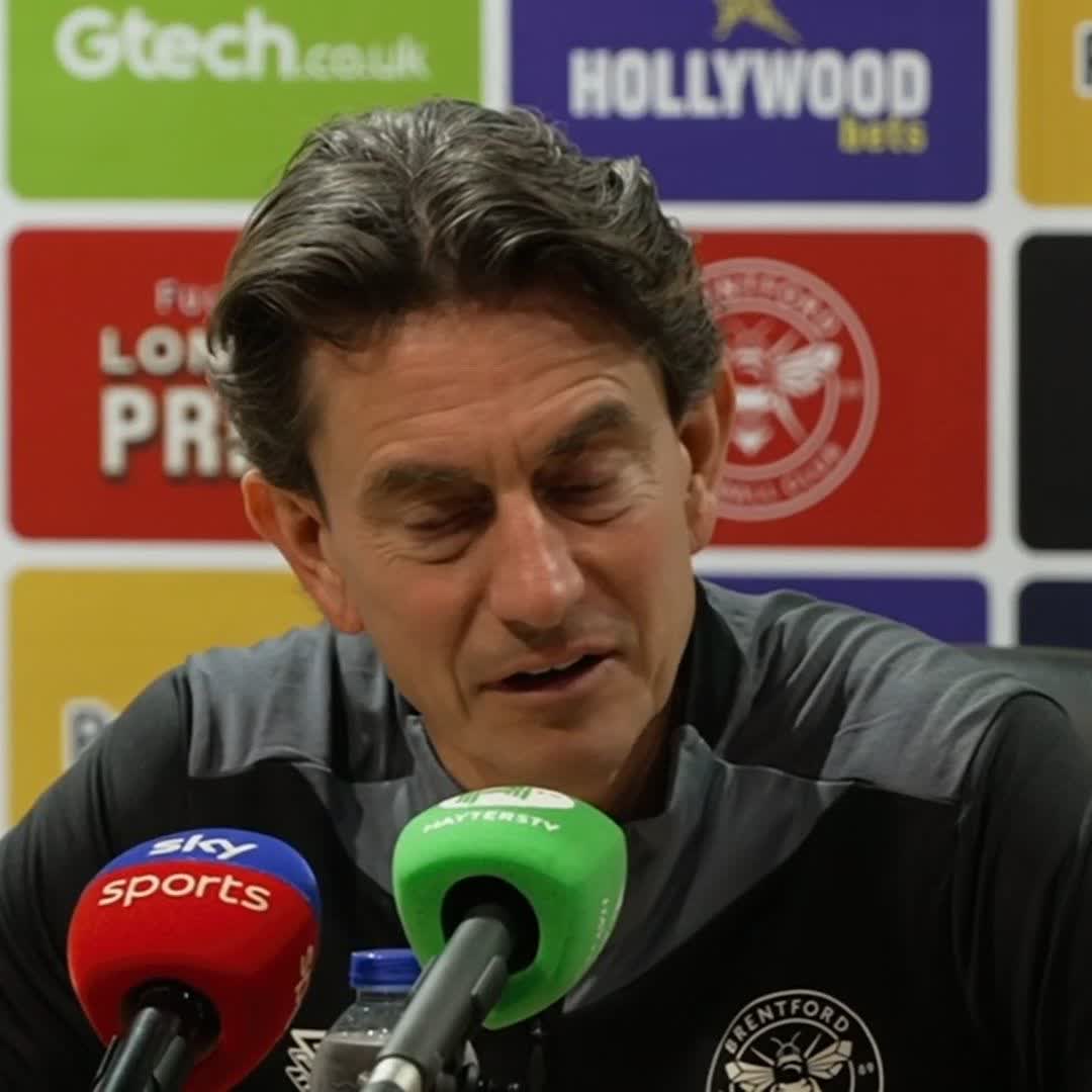 🗣️ "Unbelievably impressive performance!" Thomas Frank reacts to Arsenal's 3-0 win over Real Madrid ahead of Brentford's Premier League clash against the Gunners 💫