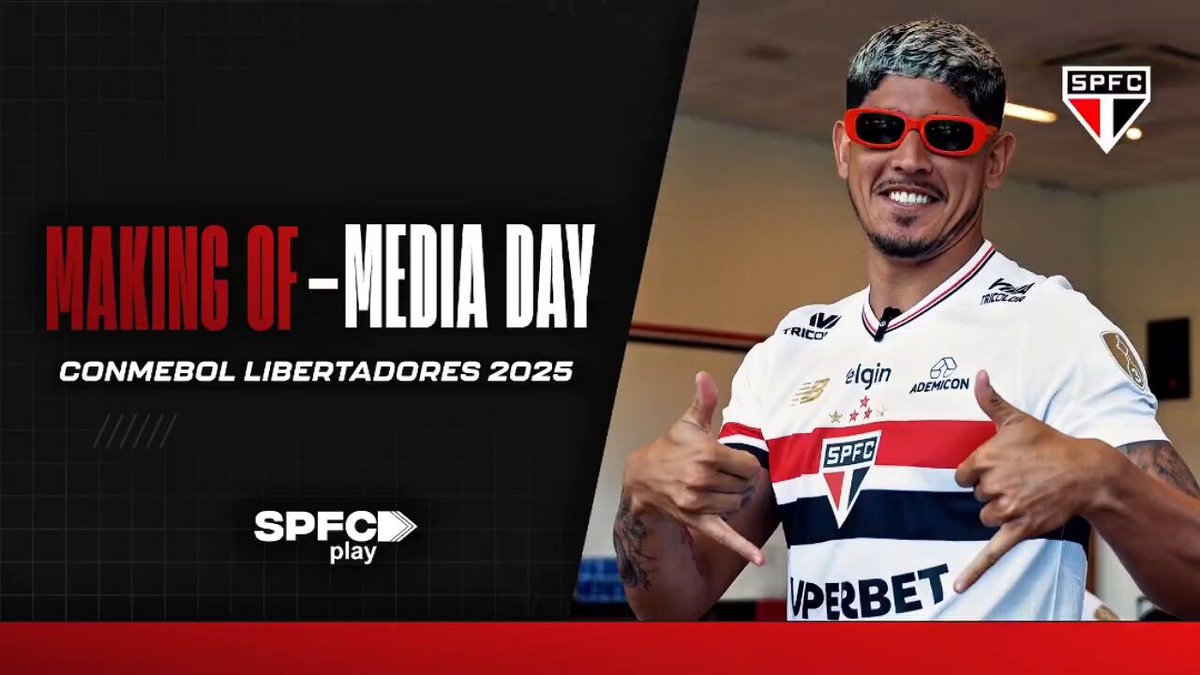 🎥 Chegou o dia do nosso reencontro em uma noite de CONMEBOL Libertadores no MorumBIS! Para entrar no clima, a #SPFCplay te mostra como foi o media day da competição com o nosso elenco! #DiaDeTricolor #VamosSãoPaulo 🇾🇪