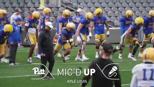 Mic'd Up 🔊 Kyle Louis/Kyle Louis Pitt Football's 100th First Team All-American is leading the sharks through spring ball!