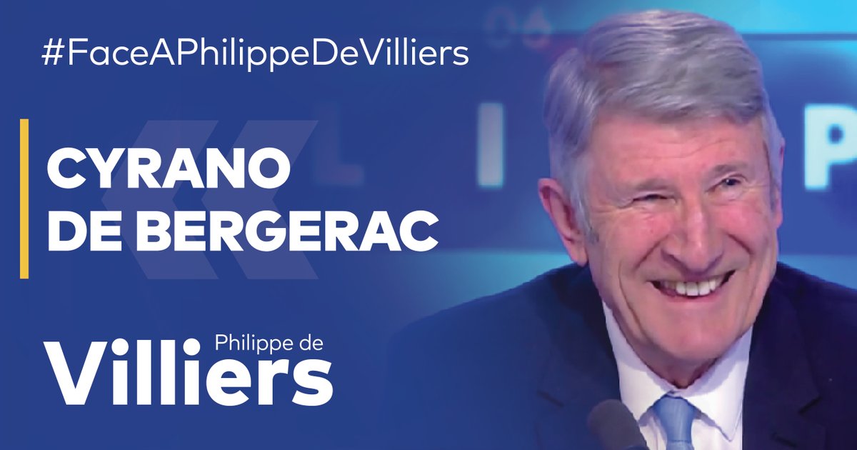 🎙️"Qu’importe ! Je me bats ! Je me bats ! Je me bats !... Et je vous emporte, mon panache !" Cyrano de Bergerac 🔗Emission complète : #FaceAPhilippeDeVilliers #FADV #CNews