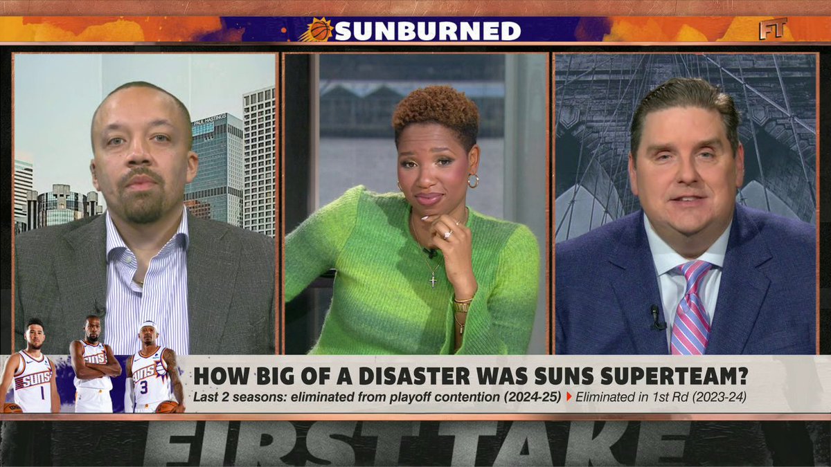 "They're going to have to seriously consider trading Kevin Durant for flexibility ... to get out of jail." 😳 Brian Windhorst says calling the Suns' super team a disaster isn't "enough."