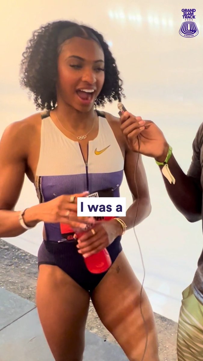 We won’t be seeing Masai Russell OLY ✨ in the Long Hurdles group anytime soon. 🤣 Kemal caught up with the Olympic champ, who’s putting her 100m speed to the test this Slam season — and keeping it real about how competitive the hurdles field is.