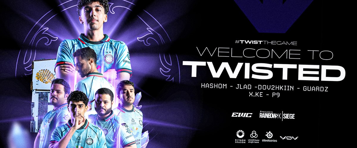 Best in MENA ✅ Best in the world 🔜 نرحب بفريقنا الجديد في رينبو 6 لعام 2025. نحو العالمية 🔥 #TwistTheGame | #EWC2025