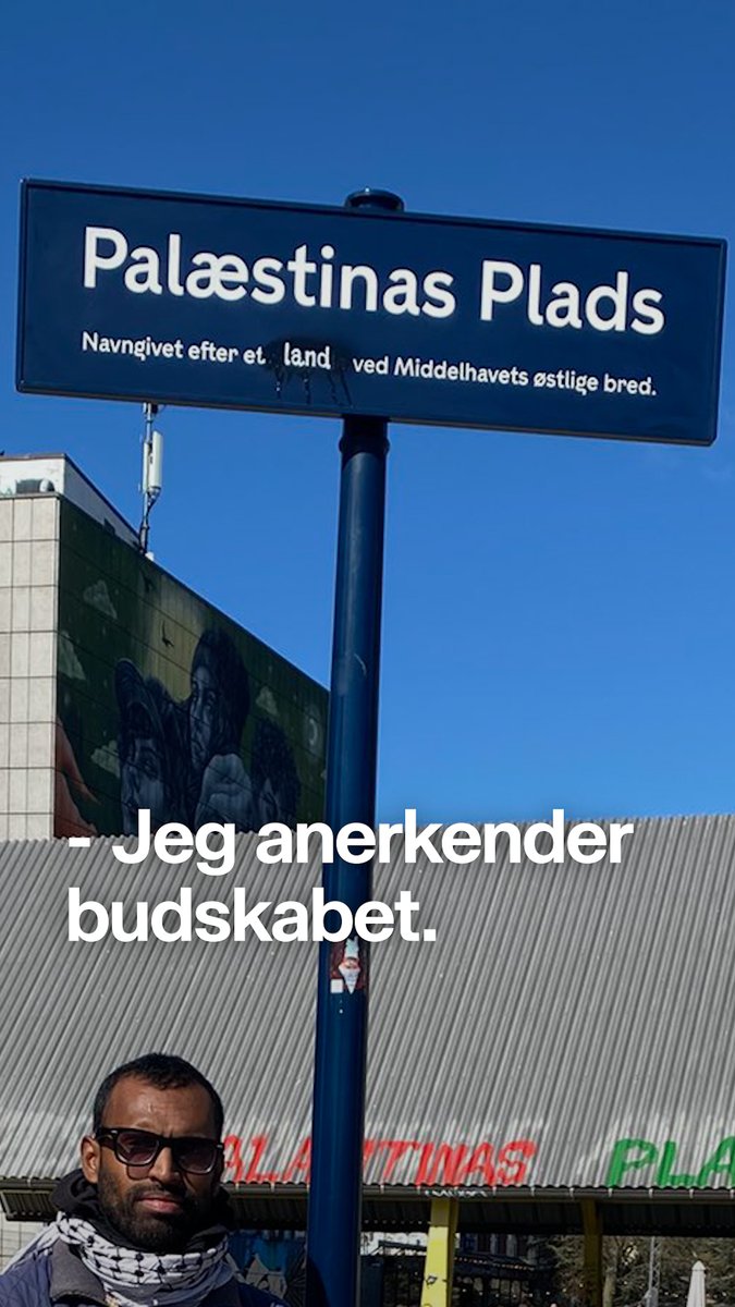 Politiker om hærværk: ”Jeg anerkender budskabet.” ”Tak for at rette forklaringsteksten”, skriver Rajesh Holmen fra Frie Grønne efter skilt på Palæstinas Plads på Nørrebro er blevet malet, så ordet ”område” er erstattet med ”land”. Han afviser, at formuleringen er en støtte til hærværk. Hør hele interviewet i Morgen her:
