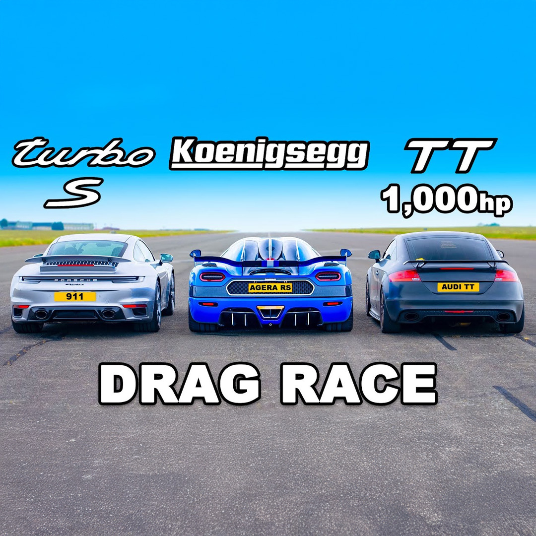The Koenigsegg looked like a bullet in the rolling race! 🤯