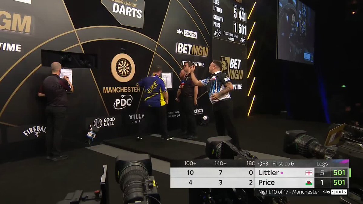 NINE-DARTER!!! GERWYN PRICE FINDS PERFECTION IN MANCHESTER!! 🤯🤯 A record fourth nine-darter is hit in the 2025 BetMGM UK Premier League as Gerwyn Price strikes gold against Luke Littler! RIDICULOUS FROM THE WELSHMAN!!