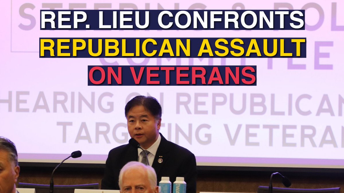 Infuriated by Trump and Republicans’ assault on our veterans. This has got to stop.